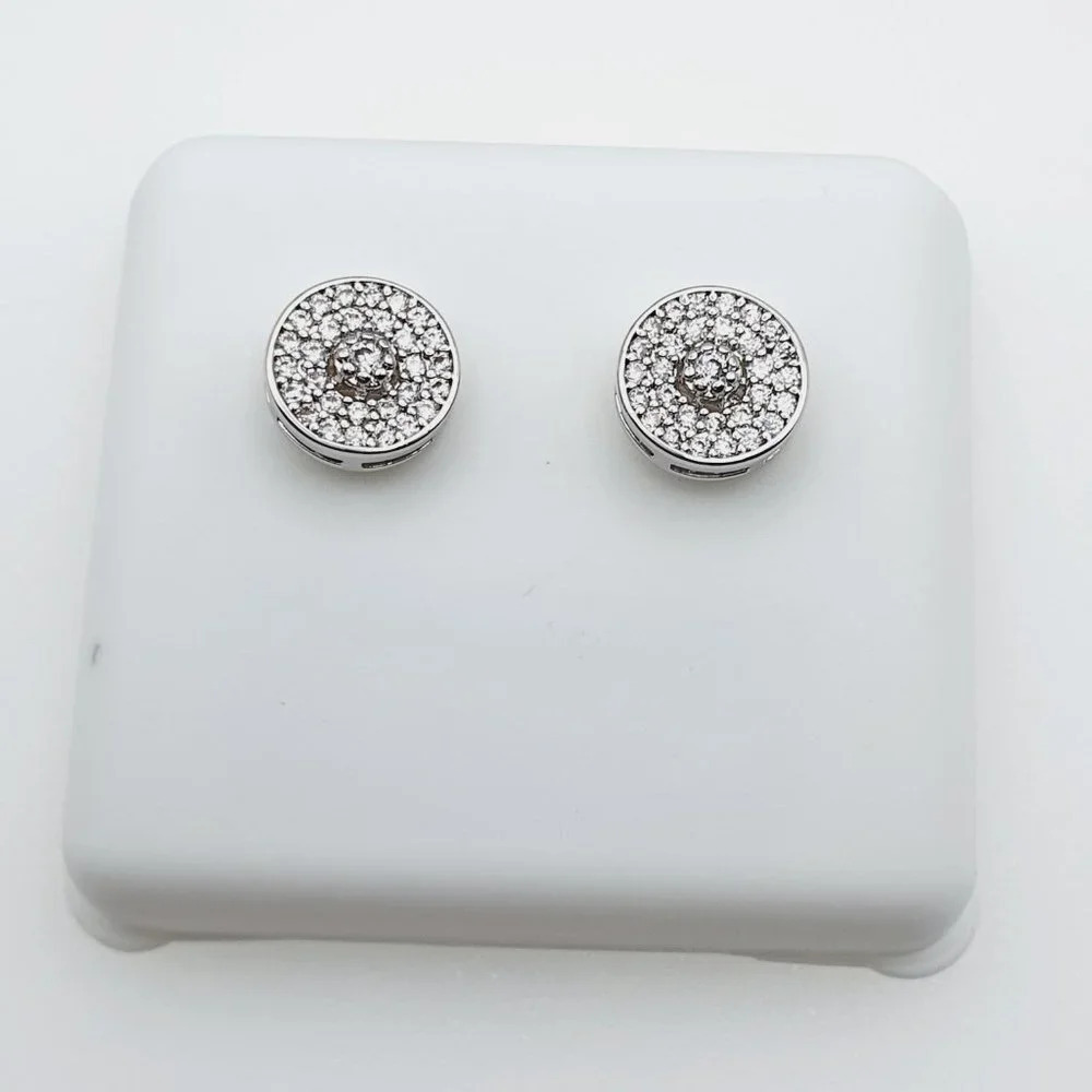 "925 Sterling Silver Plated CZ Earrings, INUS1BR169
